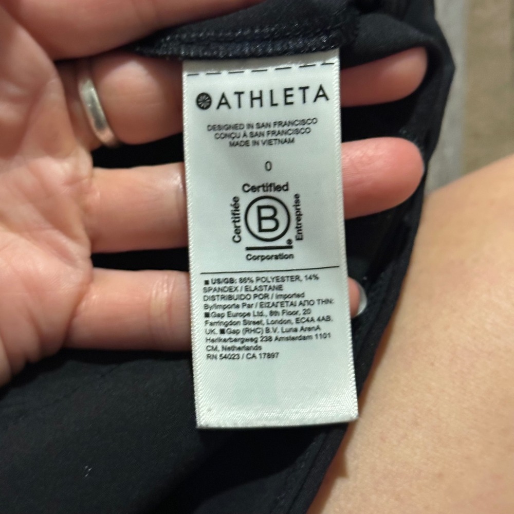 Athleta Endless High Rise Pant Size 0 Black Stretch 533636 - Picture 6 of 10